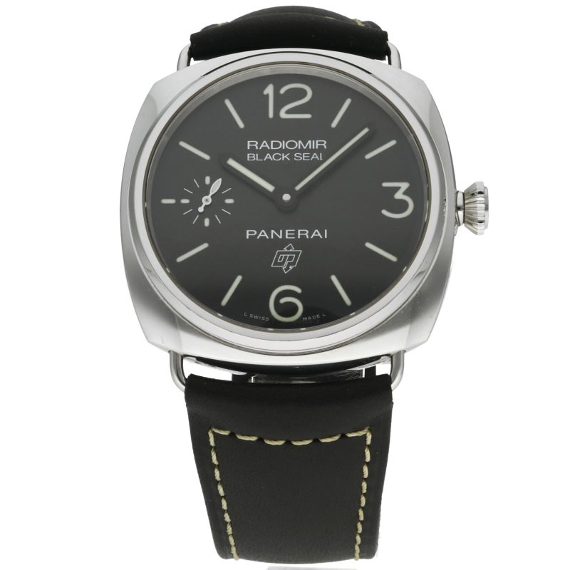 2015 Panerai PAM00380 Radiomir Black Seal Logo Carica Manuale 45 mm Full-set - immagine 3