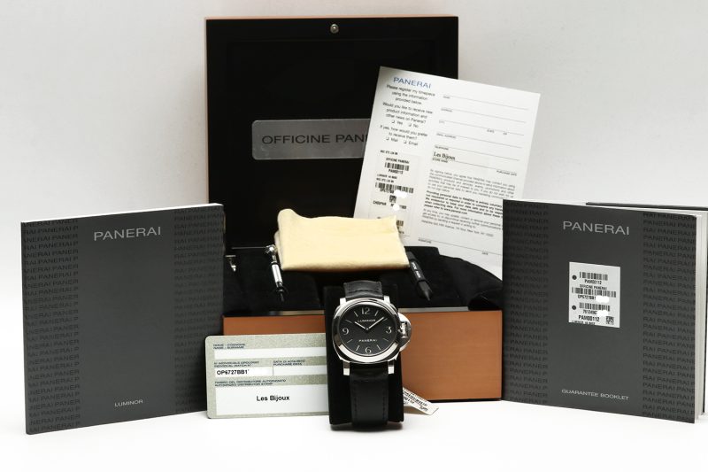 2015Unworn  Panerai PAM00112 Luminor Base 44 mm Sandwich Dial Box, Card, Booklets - Image 17