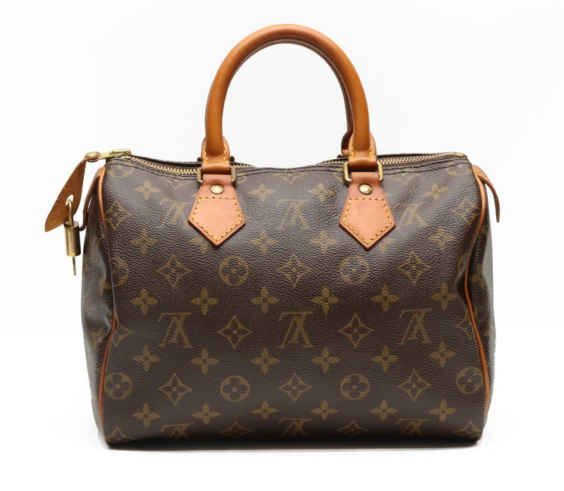 Borsa Louis Vuitton Speedy 25 ref. M41528 Tela Monogram Marrone - immagine 5