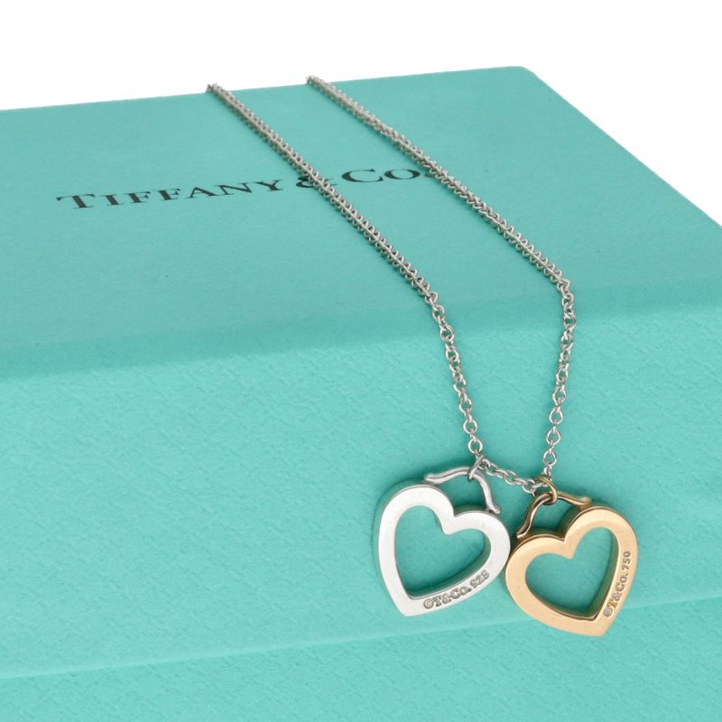 Pre-Loved Collana Tiffany & Co. Sentimental Heart Oro e Argento - immagine 10