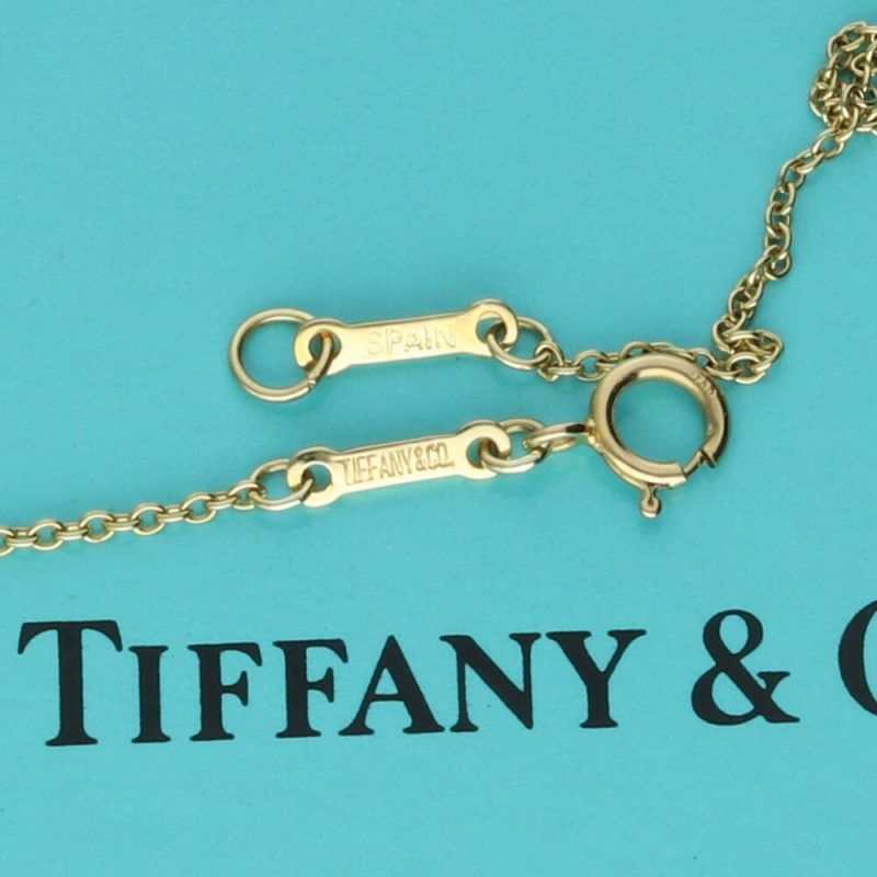 Collana Oro 18kt Tiffany & Co. Pendente Open Heart collezione Elsa Peretti - immagine 8