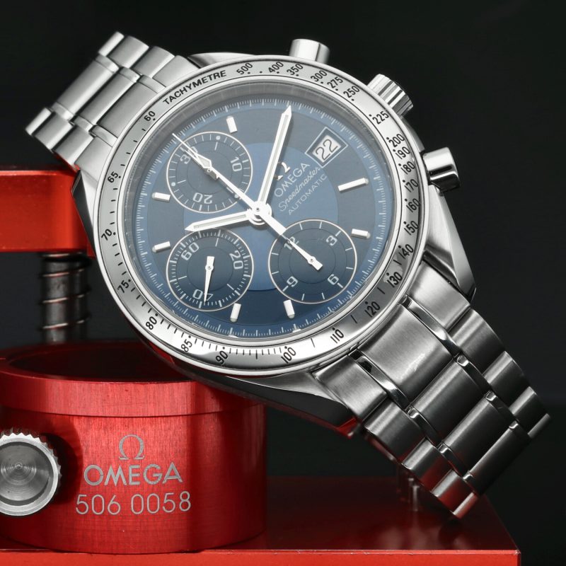 1998 Omega ref. 35138000 Speedmaster Date Reduced Automatic 39 mm Box and Papers - Image 4