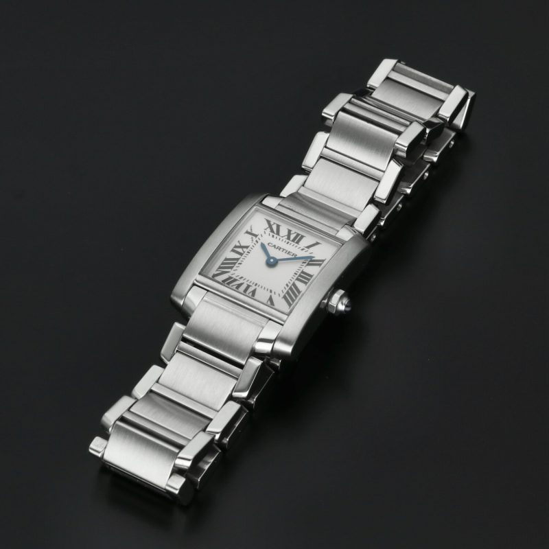 1999 Cartier ref. W51008Q3 / 2384 Ladies Quartz Tank Française 20 x 25 mm Box and Papers - Image 13