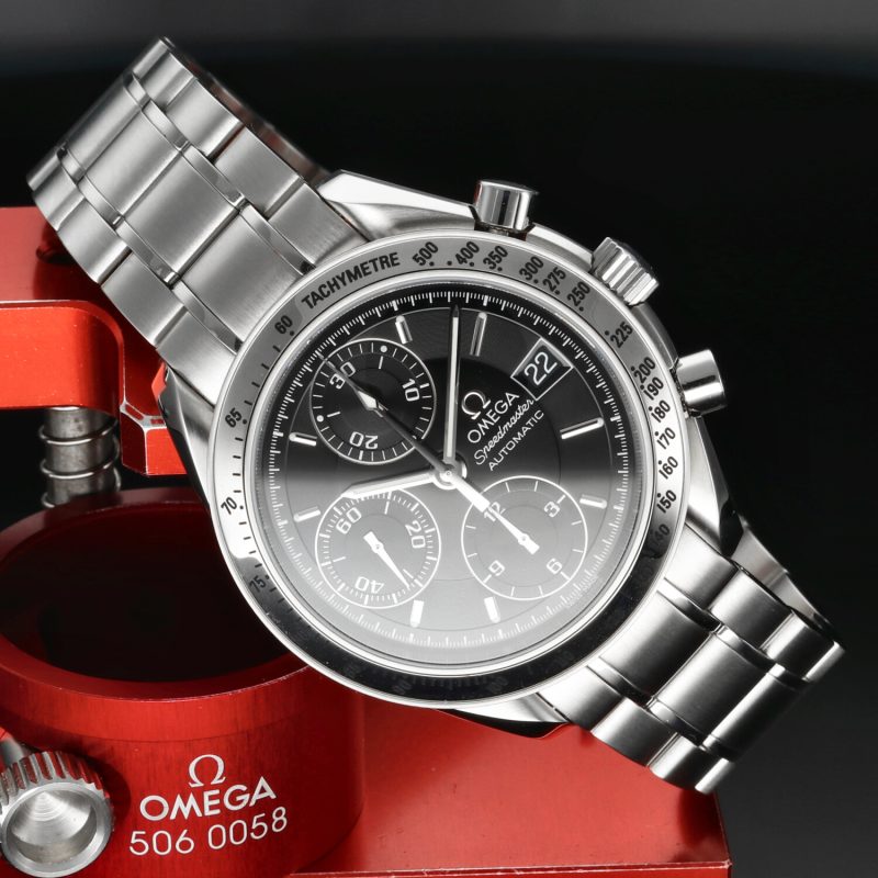 2005 Nuovo Mai Indossato Omega ref. 35135000 Speedmaster Data Reduced Automatico 39 mm Scatola e Garanzia - immagine 5