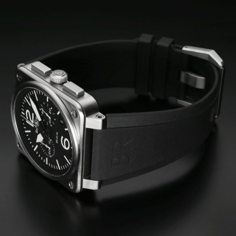 2007 Bell & Ross BR 03-94 Chronographe Automatic 42 mm Full-Set + Doppio Cinturino - immagine 14