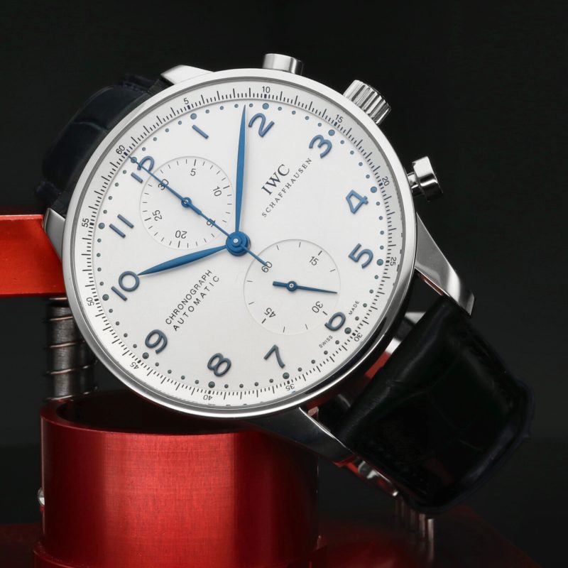 2014 Unpolished IWC ref. IW371446 Portuguese Chronograph Automatic 40.9 mm Box+Card+Booklets - Image 4