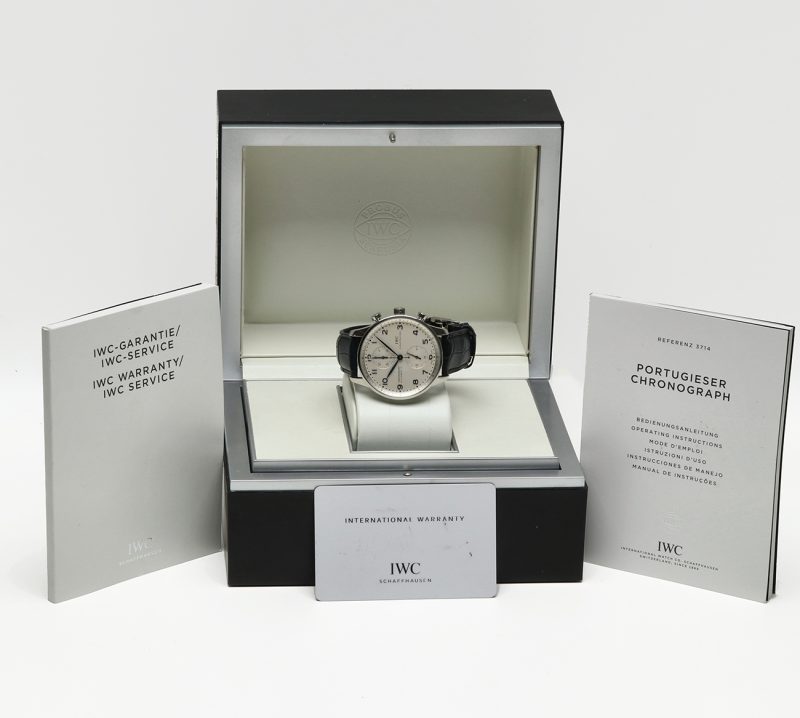 2014 Unpolished IWC ref. IW371446 Portuguese Chronograph Automatic 40.9 mm Box+Card+Booklets - Image 16