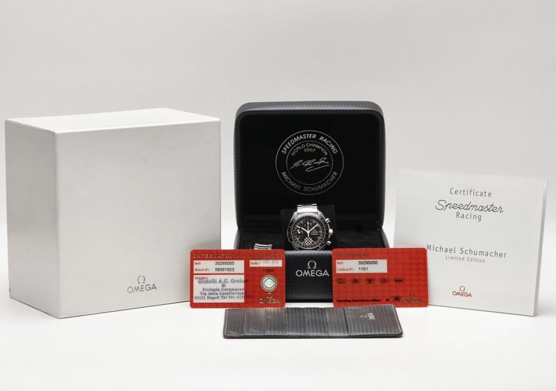 2018 Omega 35295000 Speedmaster Racing Day Date Michael Schumacher LE with Box and Papers - Image 16