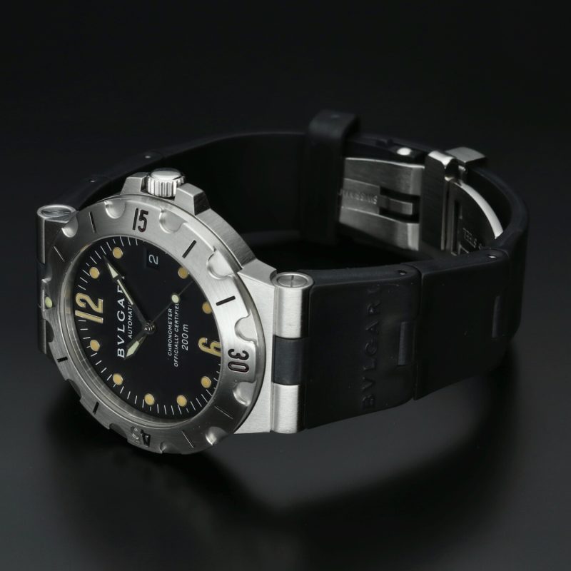 ca. 1998 Bulgari ref. SD 38 S Diagono Scuba Automatic 38 mm Box, Papers, COSC, Booklets - Image 14