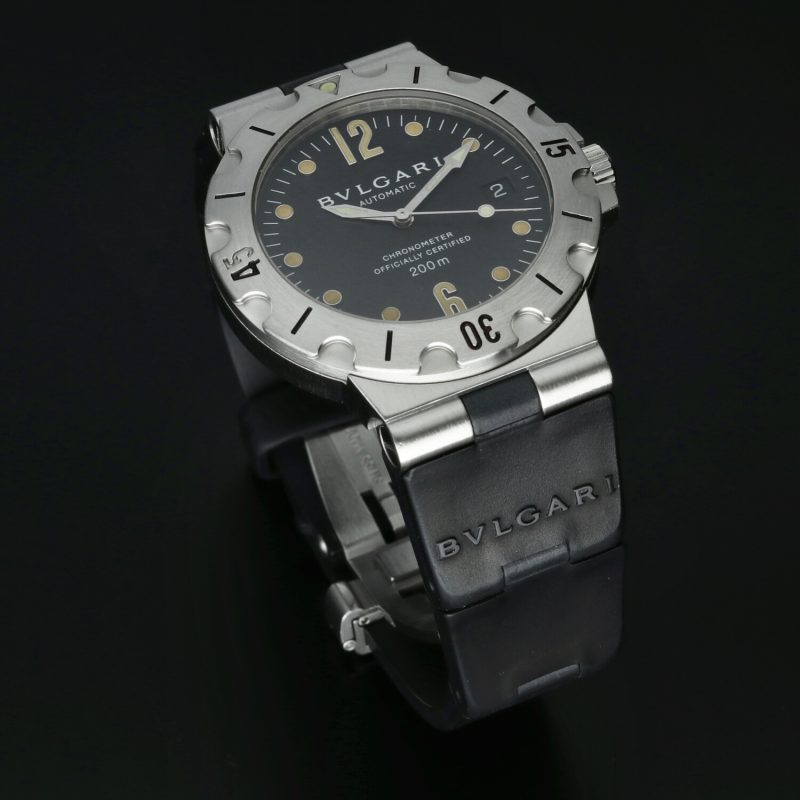 ca. 1998 Bulgari ref. SD 38 S Diagono Scuba Automatic 38 mm Box, Papers, COSC, Booklets - Image 12