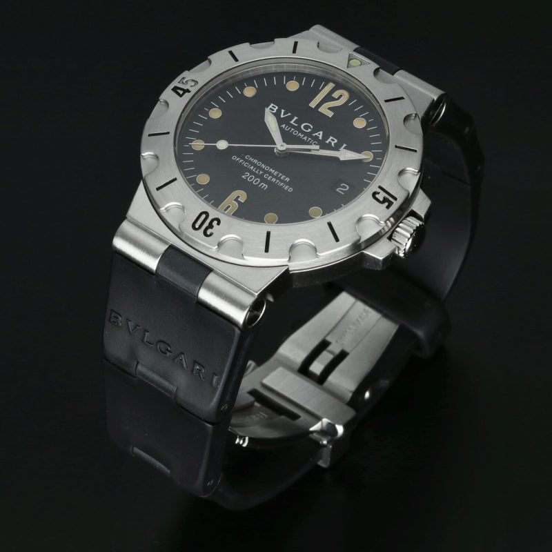 ca. 1998 Bulgari ref. SD 38 S Diagono Scuba Automatic 38 mm Box, Papers, COSC, Booklets - Image 13