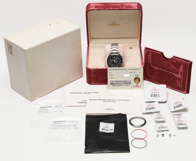 2002 Omega ref. 35205000 Speedmaster Reduced Triple Date Mk40, Box and Original Warranty + Omega Service - Image 18