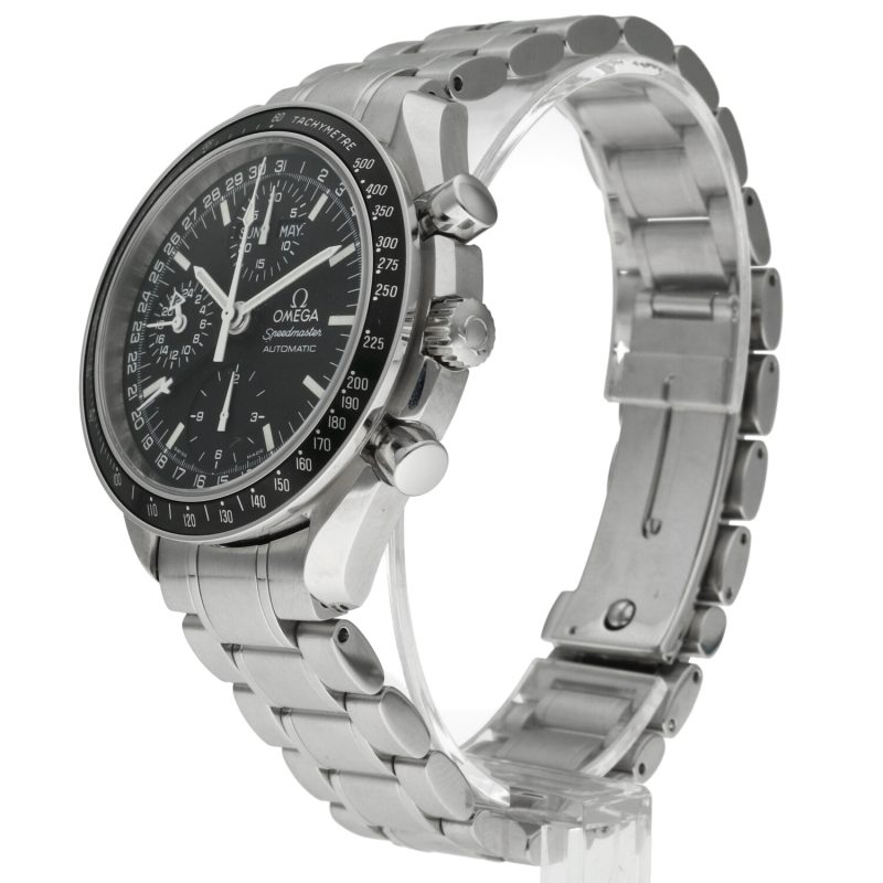 2002 Omega ref. 35205000 Speedmaster Reduced Triple Date Mk40, Box and Original Warranty + Omega Service - Image 2