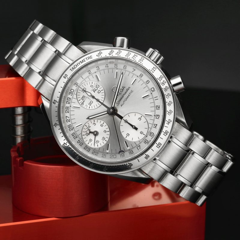 2005 Omega Speedmaster ref. 35233000 Reduced Triple Date Original Warranty + Omega Service - Image 5