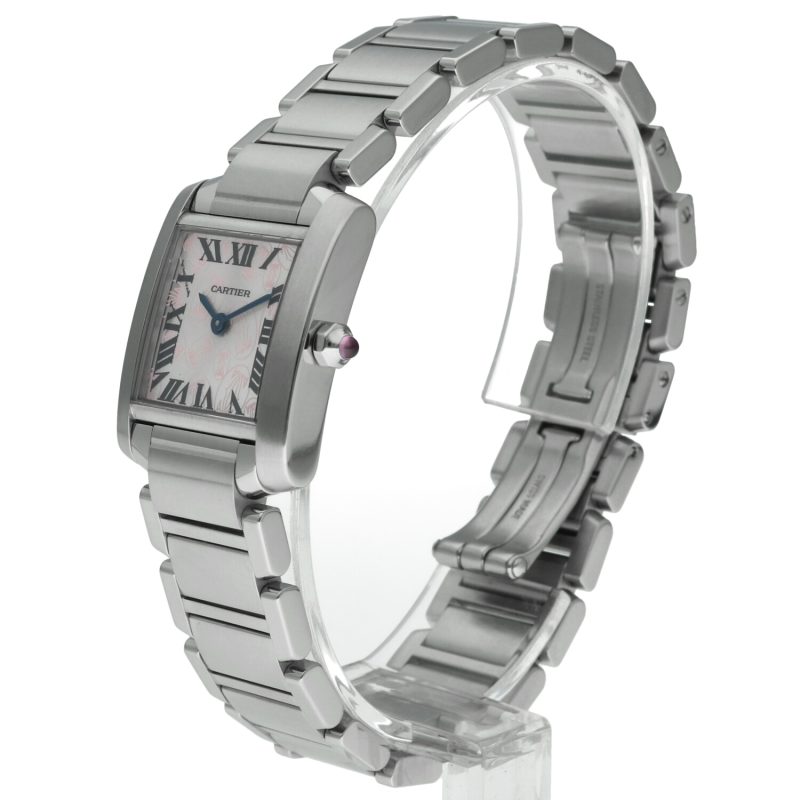 2008 Cartier ref. W51031Q3 / 2384 Ladies Quartz Tank Française Light Pink Limited Edition Box and Papers - Image 2