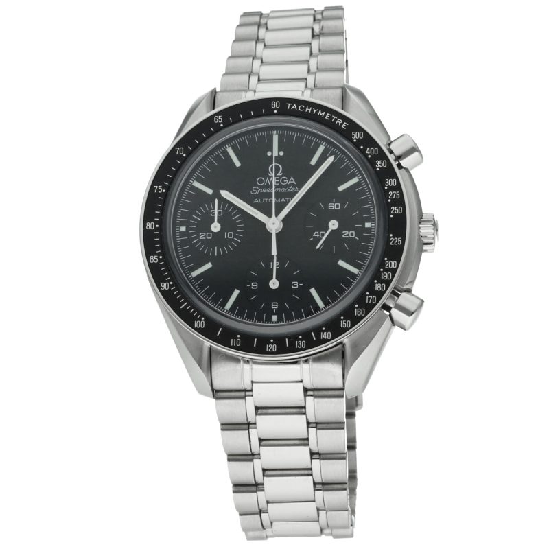 2010 Omega Speedmaster Reduced II Zaffiro 35395000 Automatico 39 mm Scatola + Garanzia - immagine 3