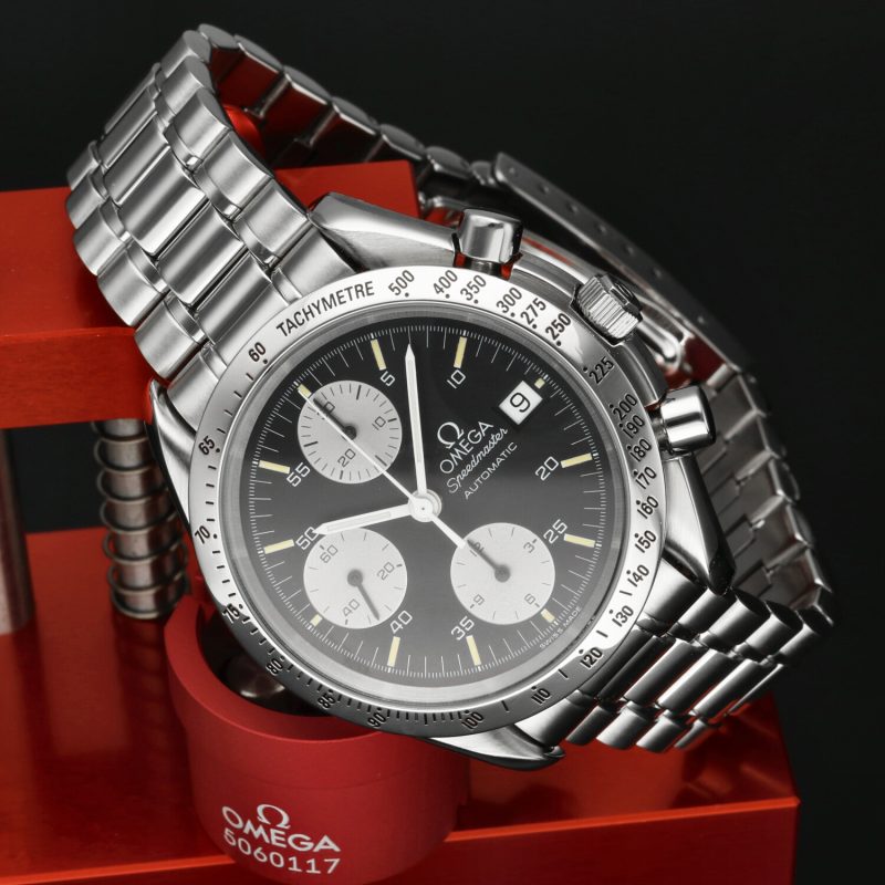 ca. 1992 Omega 35115000 Speedmaster Reduced Date 39 mm Reverse Panda Dial - Image 5