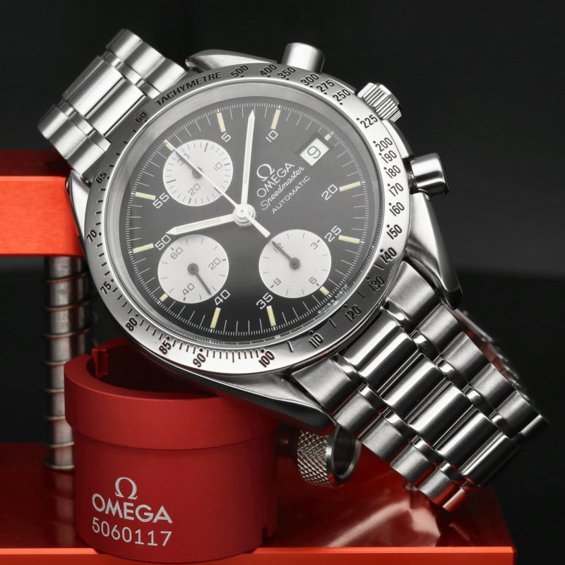 ca. 1992 Omega 35115000 Speedmaster Reduced Date 39 mm Reverse Panda Dial - Image 4