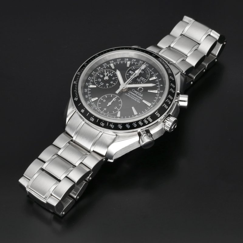 ca. 2014 Unpolished Omega ref. 32205000 Speedmaster Triple Date Automatic Steel on Steel 40 mm Box and Papers - Image 14