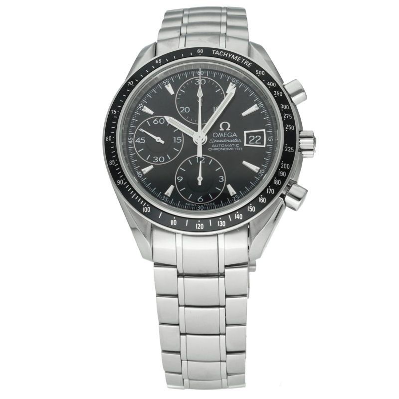 2010 Omega 32105000 Speedmaster Data Automatico Acciaio su Acciaio 40 mm Full-set - immagine 3