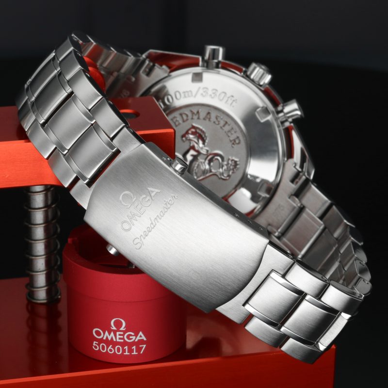 2010 Omega 32105000 Speedmaster Data Automatico Acciaio su Acciaio 40 mm Full-set - immagine 8