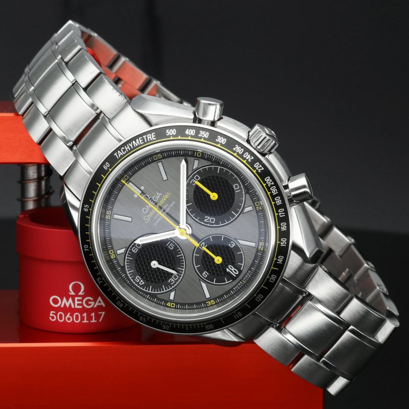 2019 Unpolished Omega 32630405006001 Speedmaster Racing Co-Axial Chronograph 40 mm Box+Cards+Booklet - Image 7