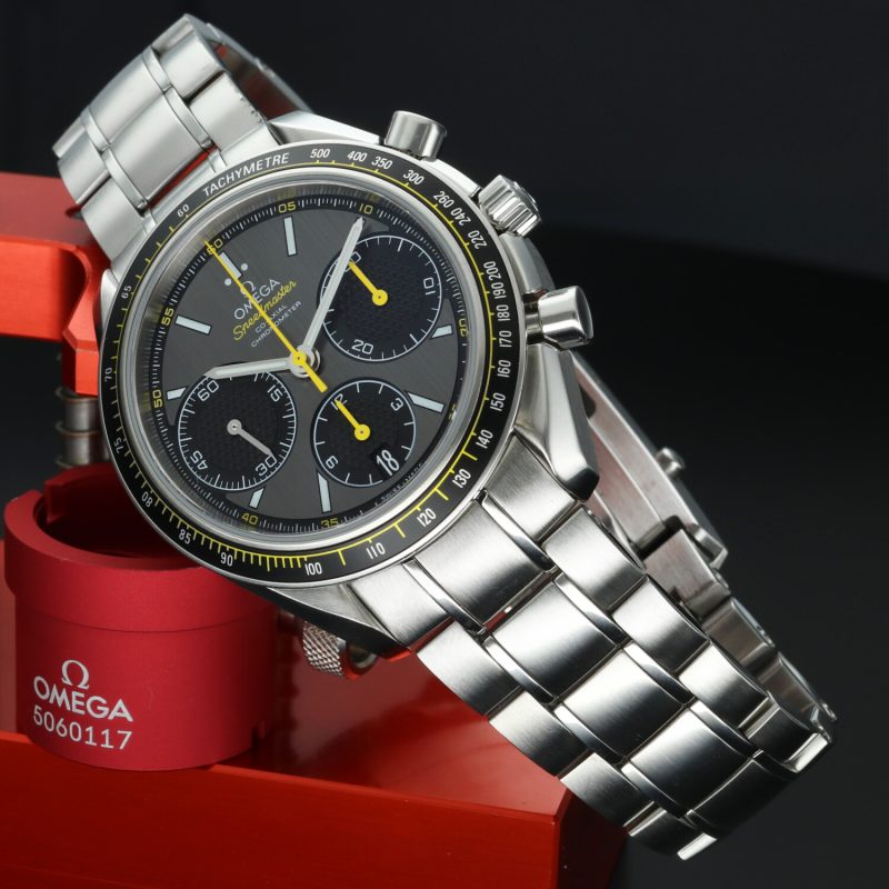 2019 Unpolished Omega 32630405006001 Speedmaster Racing Co-Axial Chronograph 40 mm Box+Cards+Booklet - Image 5