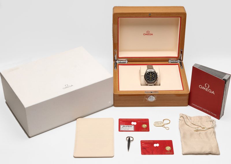 2019 Unpolished Omega 32630405006001 Speedmaster Racing Co-Axial Chronograph 40 mm Box+Cards+Booklet - Image 17