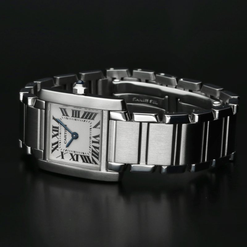 1999 Cartier ref. W51008Q3 / 2300 Ladies Quartz Tank Française 20 x 25 mm Box and Papers - Image 14