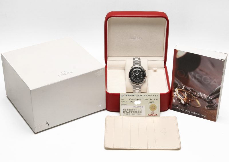 2000 Omega ref. 35105000 Speedmaster Automatico Reduced 39 mm Scatola, Garanzia, Libretto - immagine 16