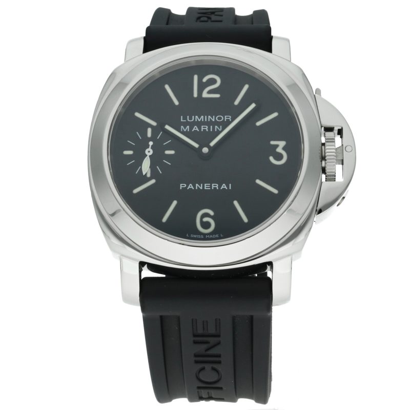 2000 Panerai Luminor Marina PAM00001, 44 mm Hand-Wound - Complete Set, Double Strap, Panerai Service - Image 3