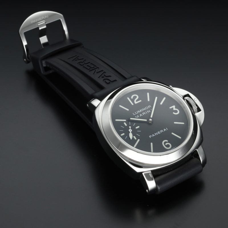 2000 Panerai Luminor Marina PAM00001, 44 mm Hand-Wound - Complete Set, Double Strap, Panerai Service - Image 12