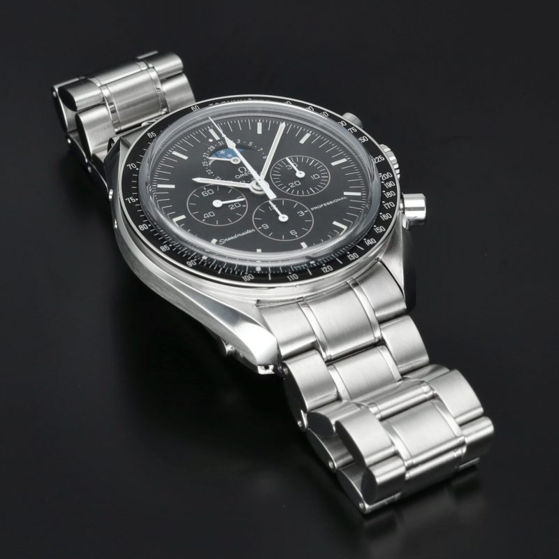 2004 Omega Speedmaster Professional Moonwatch Moonphase 35765000 Manuale Fasi Lunari Revisionato Omega con Scatola e Garanzia - immagine 12