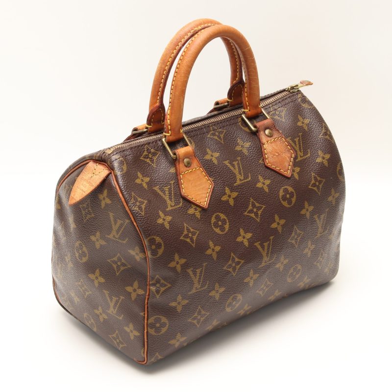 Louis Vuitton Speedy 25 Monogram Canvas M41528 Pre-Loved con Certificato di Autenticità - immagine 4