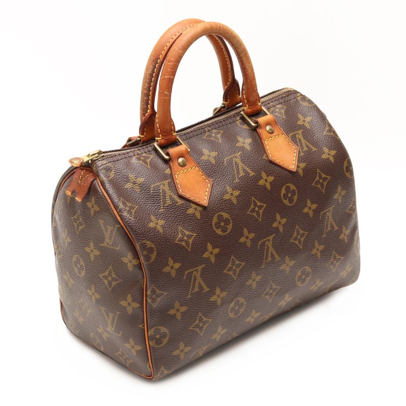 Louis Vuitton Speedy 25 Monogram Canvas M41528 Pre-Loved con Certificato di Autenticità - immagine 6