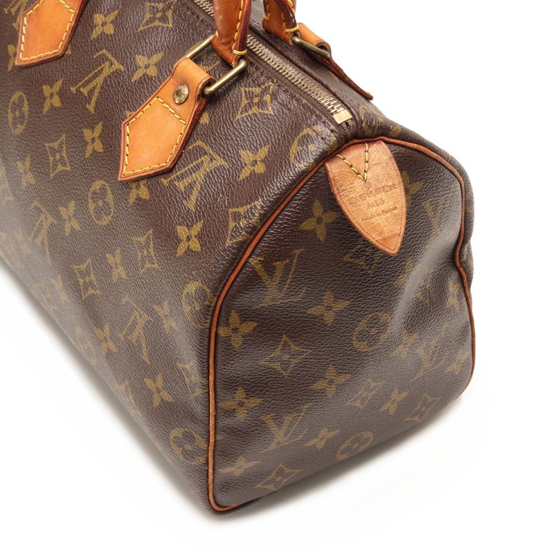 Louis Vuitton Speedy 25 Monogram Canvas M41528 Pre-Loved con Certificato di Autenticità - immagine 9