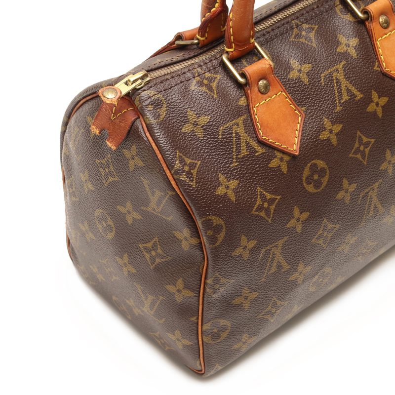 Louis Vuitton Speedy 25 Monogram Canvas M41528 Pre-Loved con Certificato di Autenticità - immagine 10