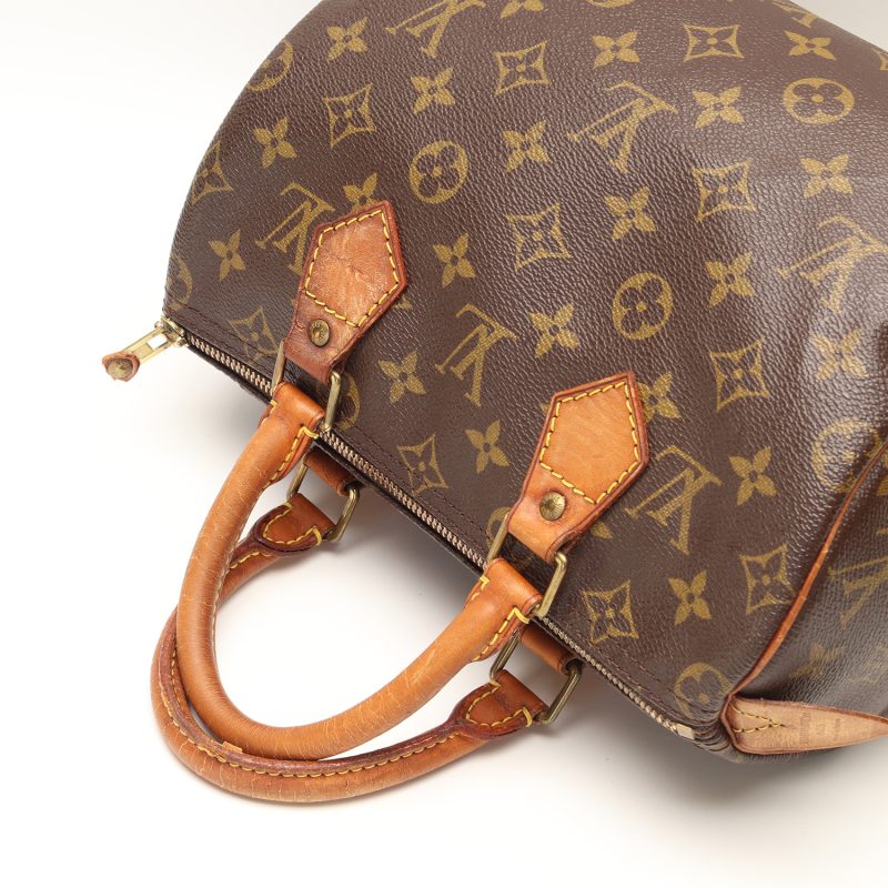 Louis Vuitton Speedy 25 Monogram Canvas M41528 Pre-Loved con Certificato di Autenticità - immagine 13