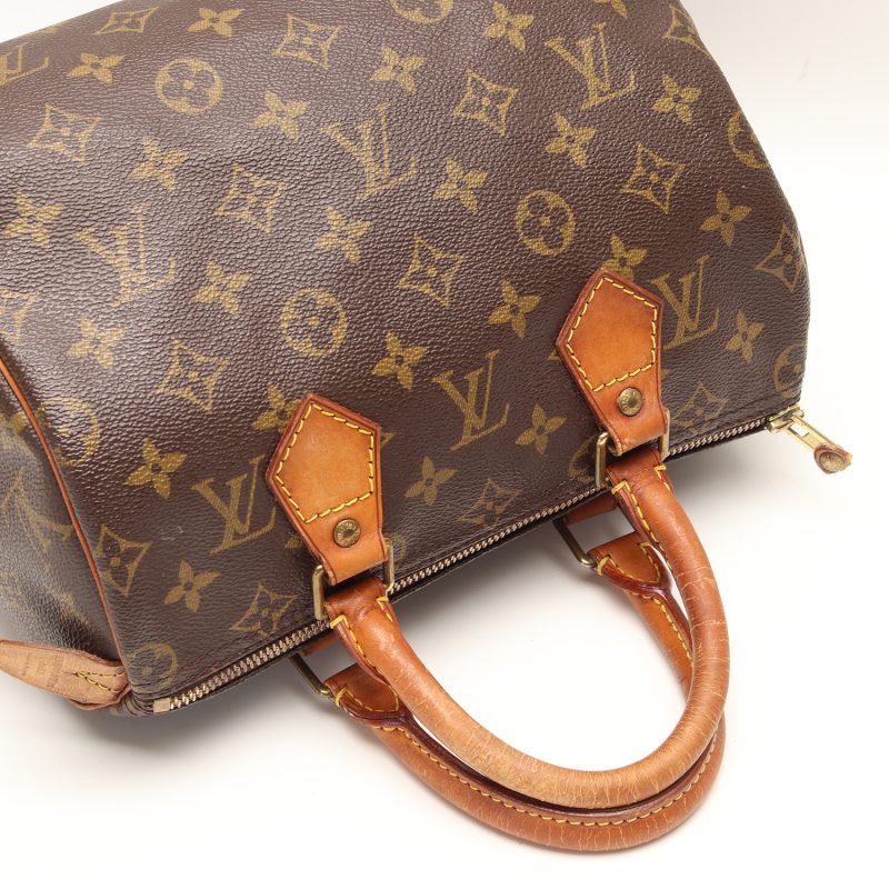 Louis Vuitton Speedy 25 Monogram Canvas M41528 Pre-Loved con Certificato di Autenticità - immagine 14