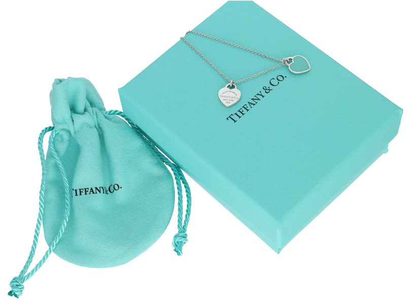 Tiffany & Co. Please Return to Mini Double Heart Pendant 925 Sterling Necklace - Image 2