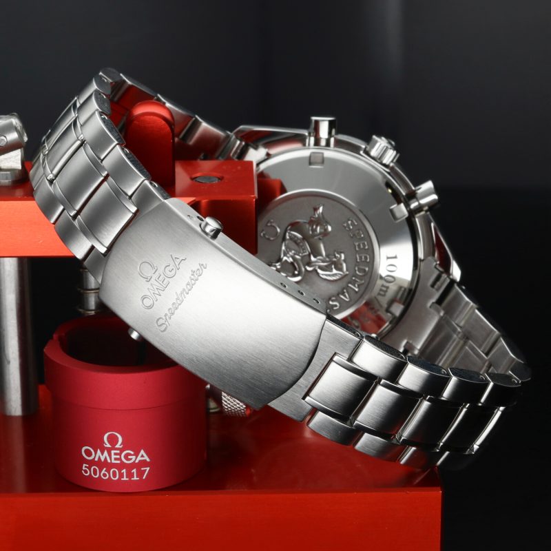 ca. 2013 Omega Speedmaster Date 3210.50.00 NOS Mai Indossato Full Set - immagine 8