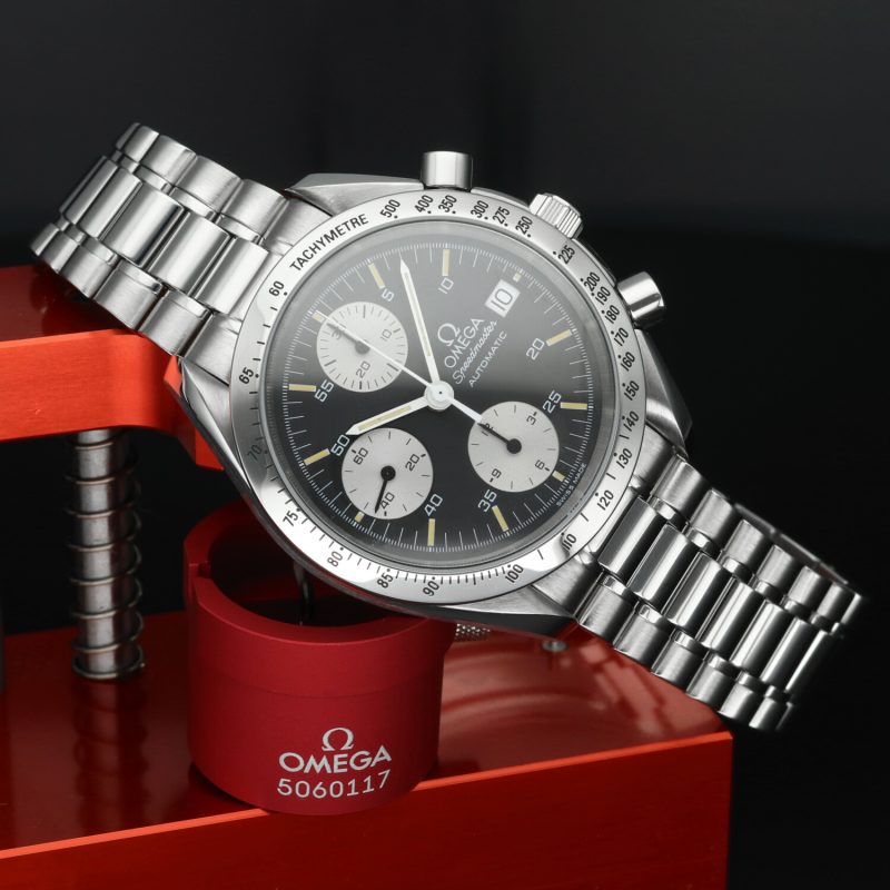 1997 Omega Speedmaster Panda 35115000 Automatic 39 mm Scatola - Garanzia - Revisionato Omega - immagine 4