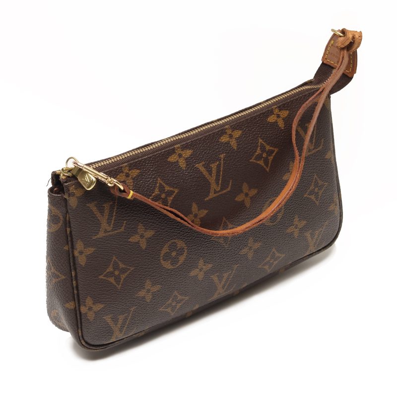 Louis Vuitton Monogram Pochette M51980 - Pre-Loved Classic with Honey Patina and Authenticity Guarantee - Image 12