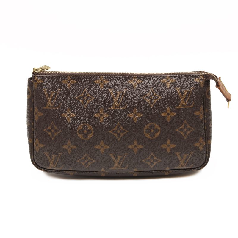 Louis Vuitton Monogram Pochette M51980 - Pre-Loved Classic with Honey Patina and Authenticity Guarantee - Image 2