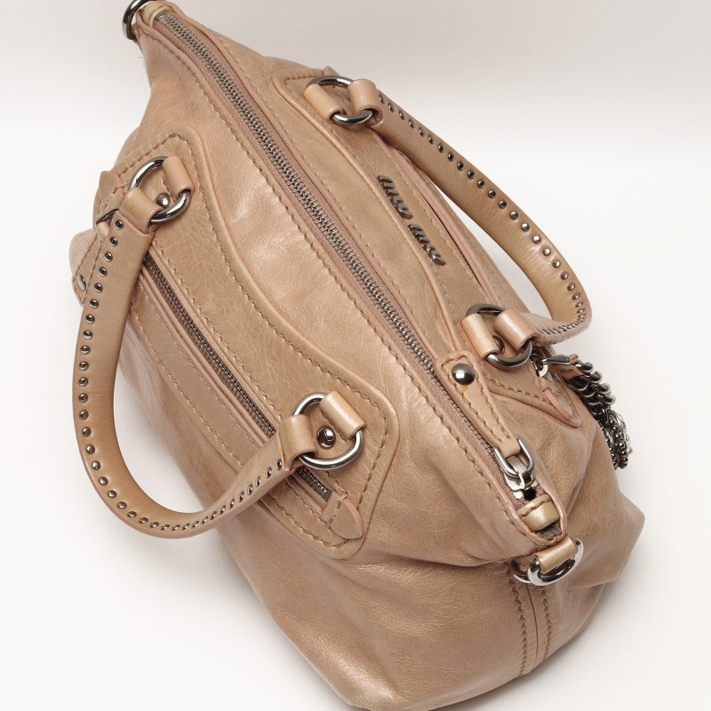 Miu Miu 2 Way Hand Bag Leather Shoulder Bag - Image 14