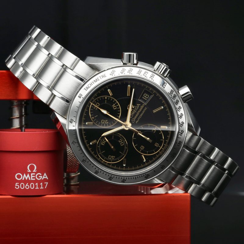 2005 Omega ref. 35135400 Speedmaster Date Reduced Japan Limited Box & Papers - Omega Serviced - Image 3