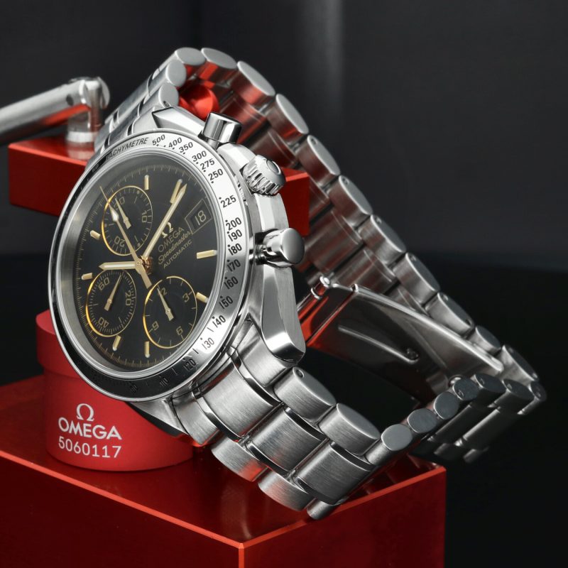 2005 Omega ref. 35135400 Speedmaster Date Reduced Japan Limited Box & Papers - Omega Serviced - Image 4