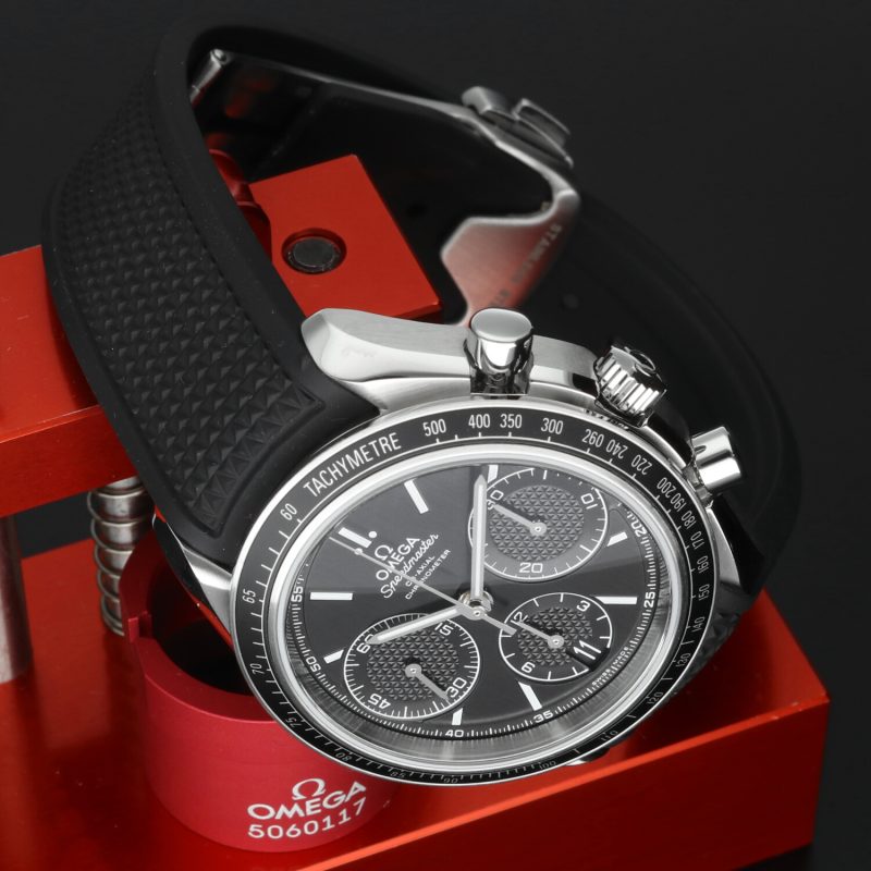 2023 Omega Speedmaster Racing 326.32.40.50.01.001 40mm Chronograph Black Steel Full Set - Image 3