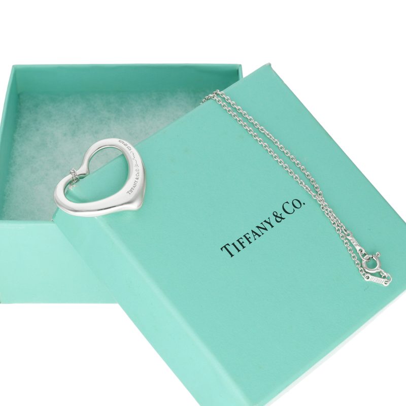 Tiffany Collana Argento 925 Open Heart by Elsa Peretti Misura Media - immagine 4