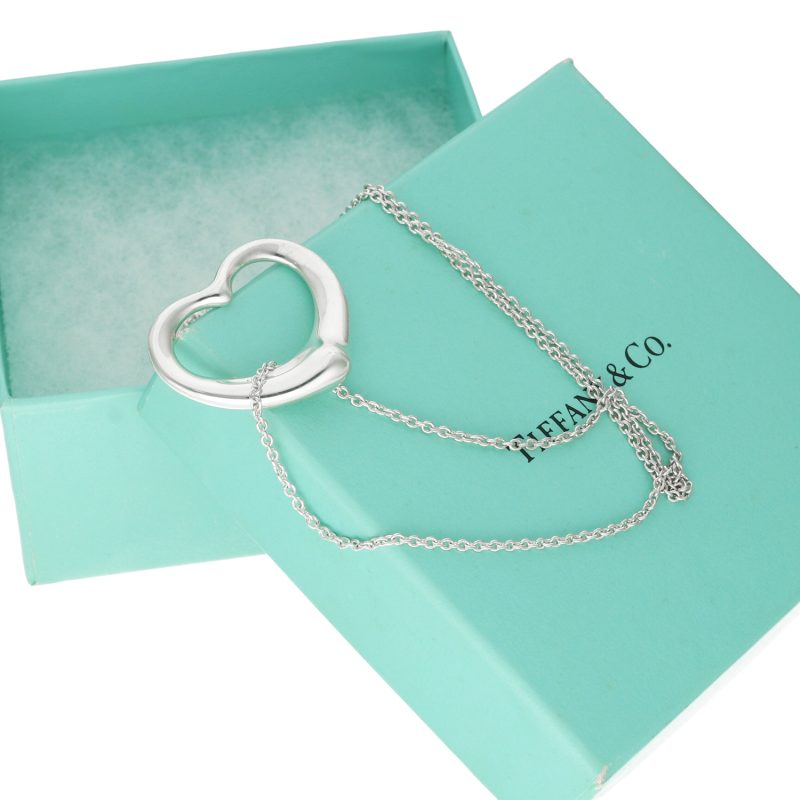 Tiffany Collana Argento 925 Open Heart by Elsa Peretti Misura Media - immagine 5